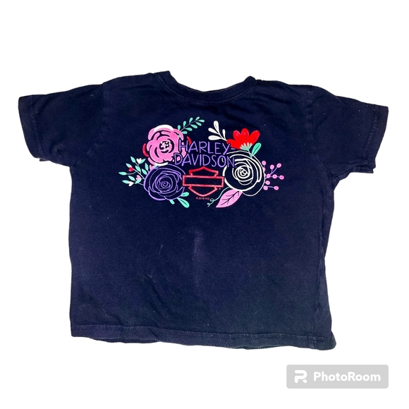 Size 4 little girls Harley Davidson store shirt - Picture 1 of 4